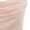 Adrienne champagnekleurige satijnen strapless avondjurk