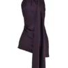 Aida Night Shade asymmetrische wikkeljurk