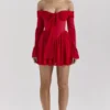 Alana Scarlet off-shoulder jurk