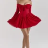 Alana Scarlet off-shoulder jurk