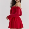 Alana Scarlet off-shoulder jurk
