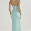 Alette Jade satijnen strapless maxi-jurk