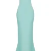 Alette Jade satijnen strapless maxi-jurk