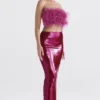 Alexis Hot Pink Maxi-rok met pailletten