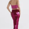 Alexis Hot Pink Maxi-rok met pailletten