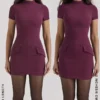 Alia Mulberry mini-jurk