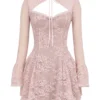 Alice Perfectly Pink Lace Mini Jurk