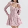 Alice Perfectly Pink Lace Mini Jurk