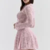 Alice Perfectly Pink Lace Mini Jurk