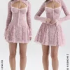 Alice Perfectly Pink Lace Mini Jurk