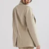 Aline Mink oversized blazer