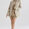 Aline Mink oversized blazer