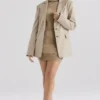 Aline Mink oversized blazer