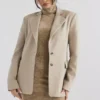Aline Mink oversized blazer