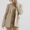 Aline Mink oversized blazer