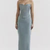 Amadi Cool Blue Maxi-rok tot op de grond