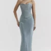 Amadi Cool Blue Maxi-rok tot op de grond