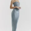 Amadi Cool Blue Maxi-rok tot op de grond