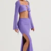 Amalfi Violet maxi-rok met uitsnijdingen