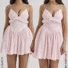 Amaris Ballerina Roze Baby Doll Mini-jurk