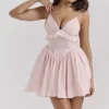 Amaris Ballerina Roze Baby Doll Mini-jurk