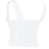 Amber witte top met kanten rand