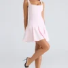 Amelie Ballerina Roze Stretch Crêpe Mini-jurk