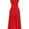 Amore Scarlet midi-jurk met verlaagde taille
