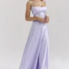 Anabella Orchid Maxi-jurk met vetersluiting