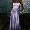 Anabella Orchid Maxi-jurk met vetersluiting