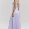 Anabella Orchid Maxi-jurk met vetersluiting