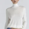 Angel Ivory zijde + wol coltrui