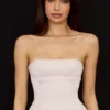 Angelica Crystal Satin Strapless Korsett