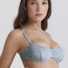 Antibes Blue Paisley beugelbikini-top
