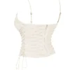 Antonella Off White veganistisch leren Korsetten