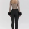 Antonia Bruine Puppytooth Korsetten-Top