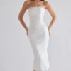 Antonie witte katoenen midi-rok met broderie anglaise