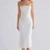 Antonie witte katoenen midi-rok met broderie anglaise