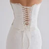 Antonie witte katoenen midi-rok met broderie anglaise