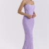 Antonina Orchid Lace Korsetten Maxi Jurk