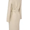 Ariel beige veganistische leren mantel