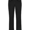 Ava zwarte broek met vouw aan de voorkant