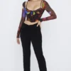 Ava zwarte broek met vouw aan de voorkant