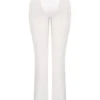 Avalon witte mesh broek met hoge taille