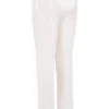 Avalon witte mesh broek met hoge taille