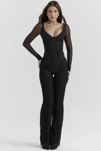 Avalon zwarte broek met hoge taille