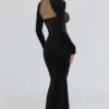 Ayana zwarte kanten maxi-jurk + Bolero’s