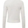 Beaubella Ivoor Zacht Mohair Versierd Vesten