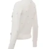 Beaubella Ivoor Zacht Mohair Versierd Vesten