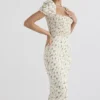 Bellucci Garden Print Shirred Zomerjurk